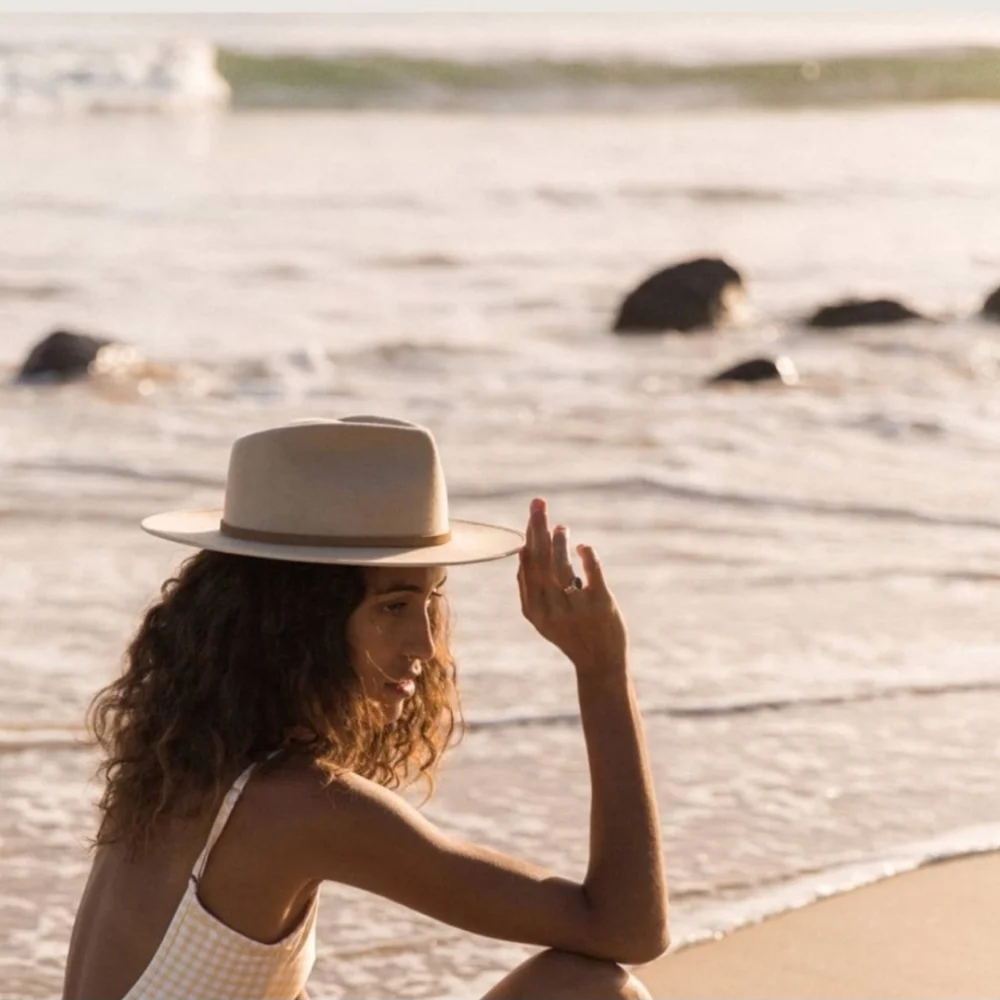 Will + Bear Calloway Cream Fedora Hat | Size Medium - NWT - Picture 7 of 10